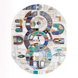 Mozaika ceramiczna „Nowy dzień w nowym świecie” 113 x 86 cm thumbnail